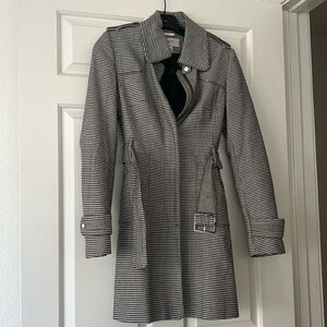Karen Millen Checkered Coat Size 4
